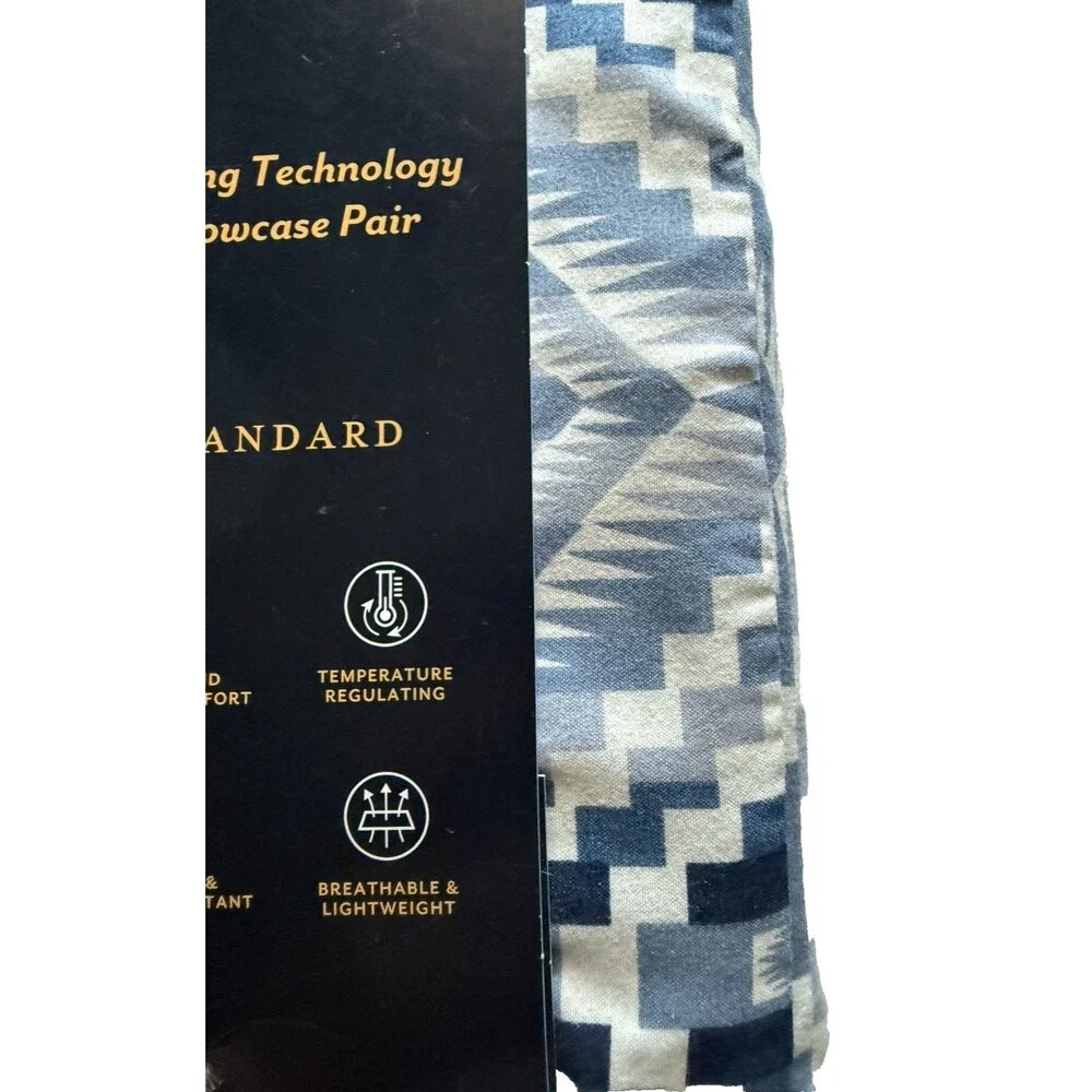 Pendleton Pillowcases Standard Cooling Technology Set Of 2 Abiquiu Sky Blue